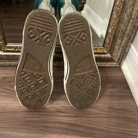 Converse Unisex Chuck 70 Colorblock Sneakers, Light Field Surplus, Green - Picture 6 of 8